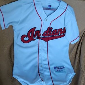Indians Russel athletic baseball jersey